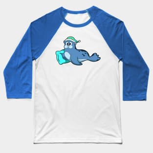 Seal with Pillow and Sleeping cap Baseball T-Shirt